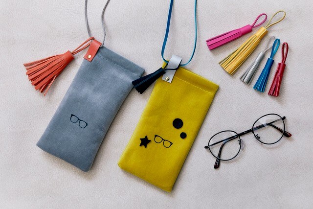 シエスタハコダテ】OZIOとつくろう！メガネをしっかり保護、革ひもで首